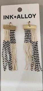 Lana Rectangle Bead Earrings