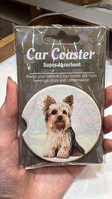 Yorkie Standing Car Coaster