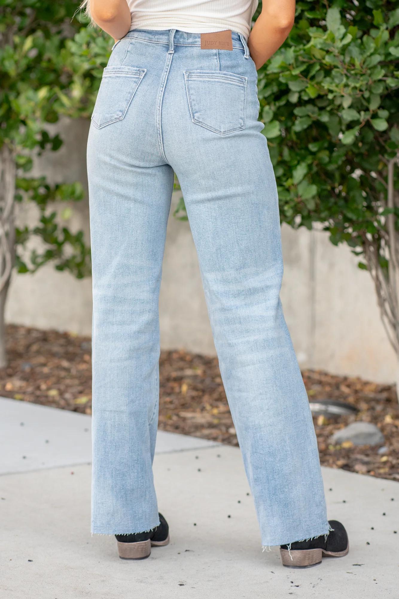 Judy Blue Trouser Wide Leg Jeans