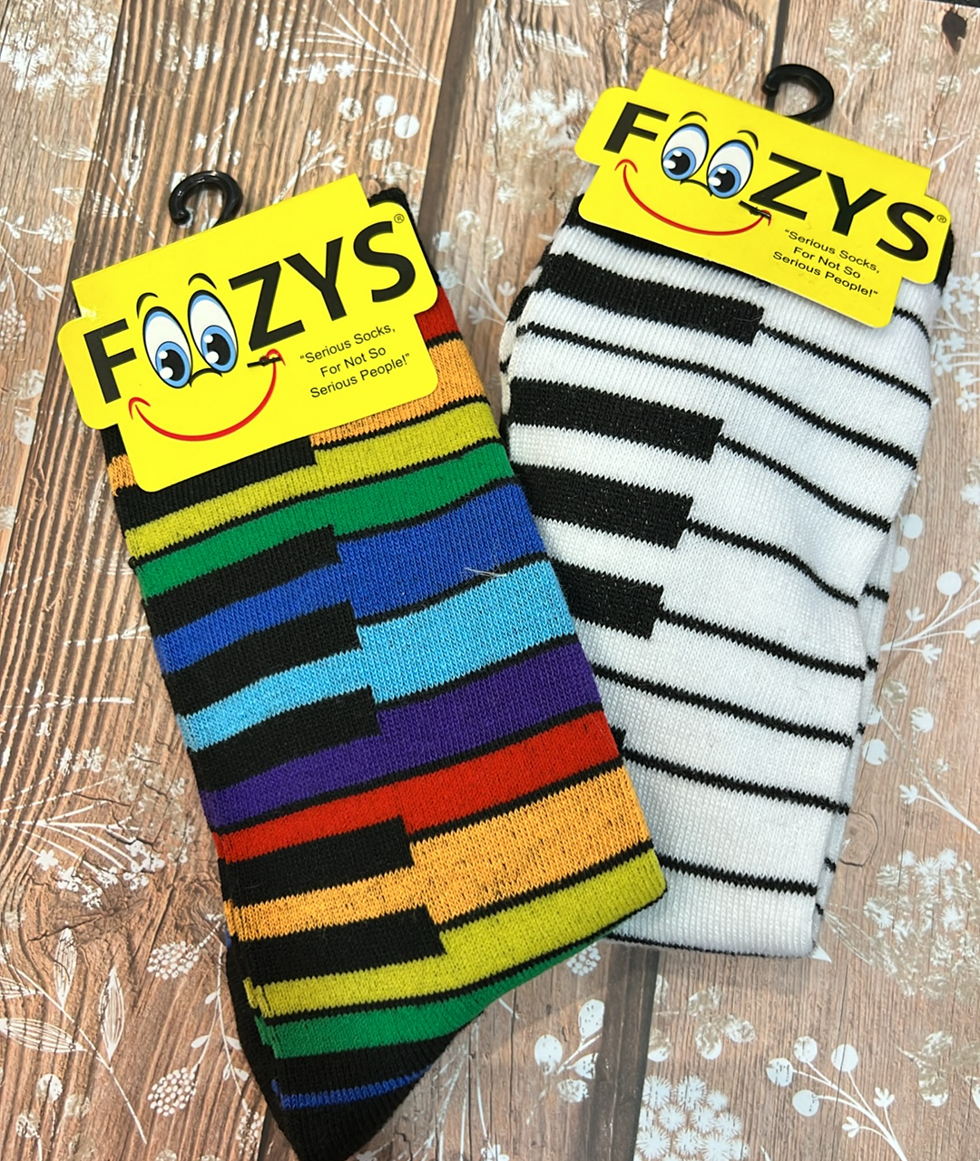 Colorful Piano Key Socks