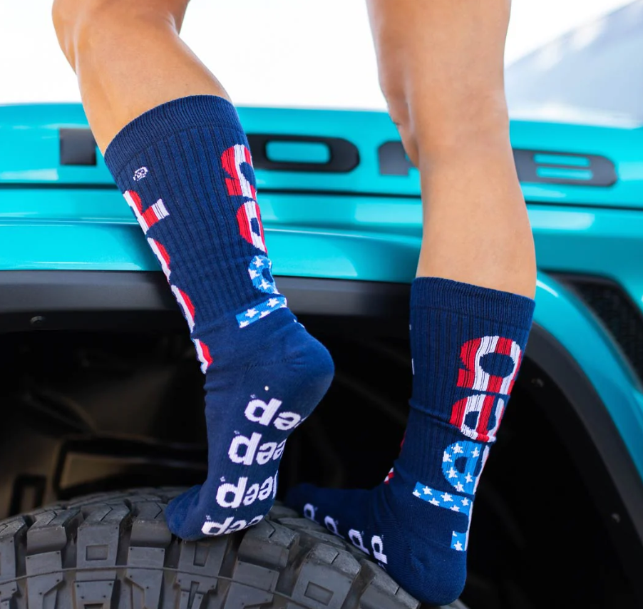 Jeep Flag Slub Socks
