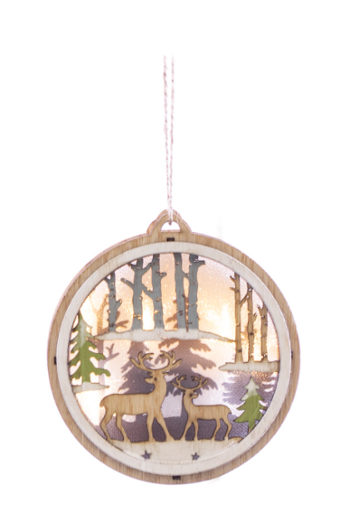 Lighted Round Ornament