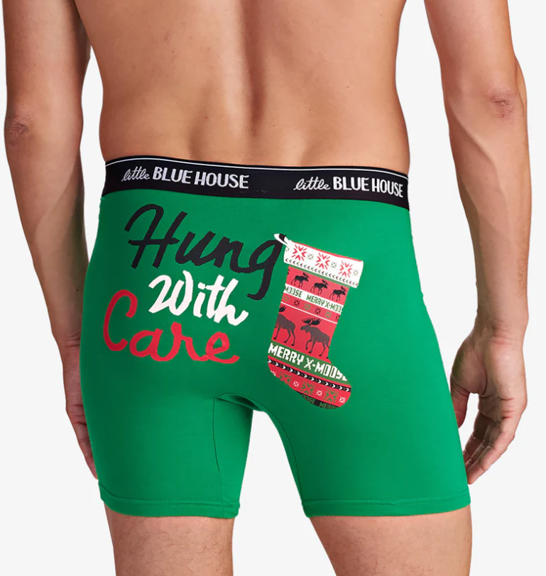 Little Blue House Men's Hung with Care Boxers