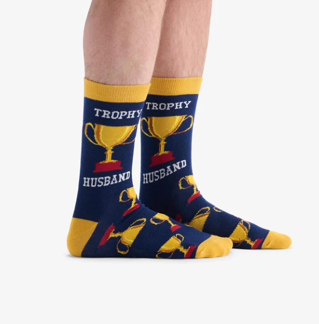 Men's Trophy Husband Crew Socks