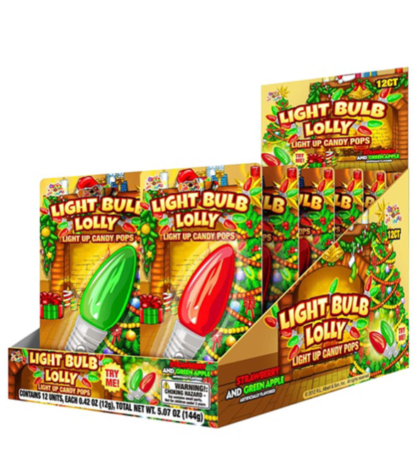 Holiday Light Bulb Lolly