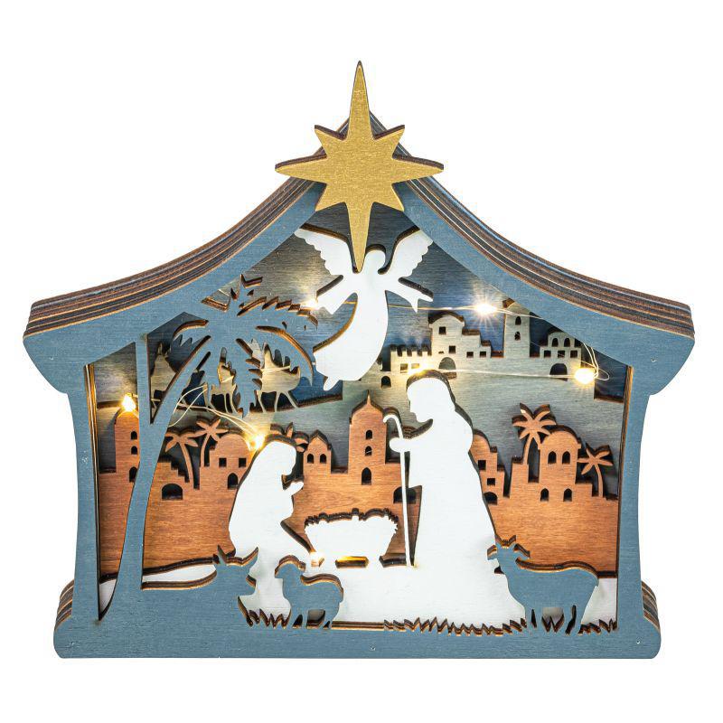 Nativity North Star Scene Light Up Tabletop