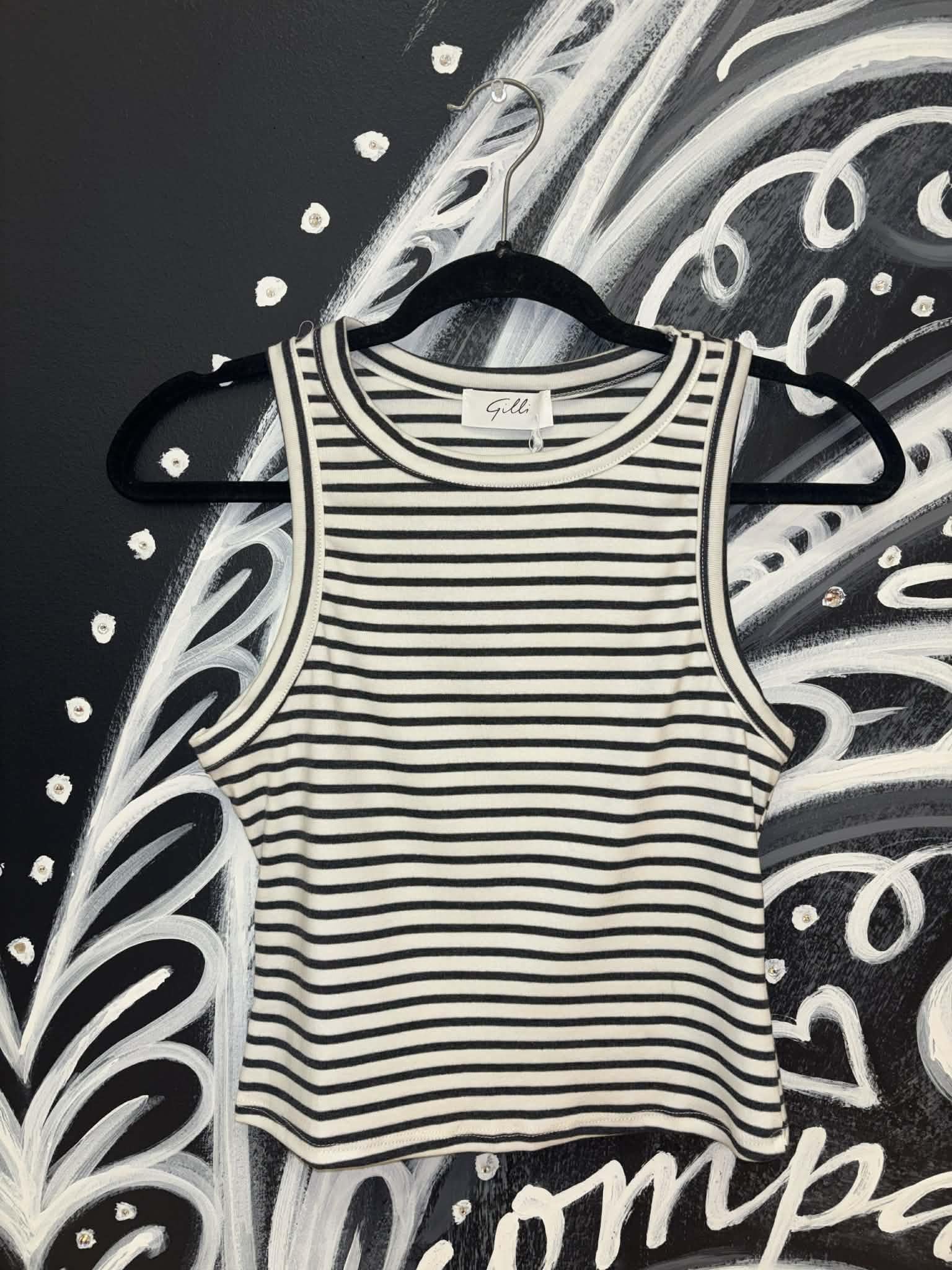 Stripped Skirt and Top Set
