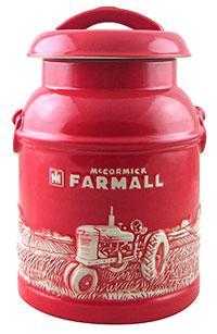 FARMALL MILK CAN COOKIE JAR