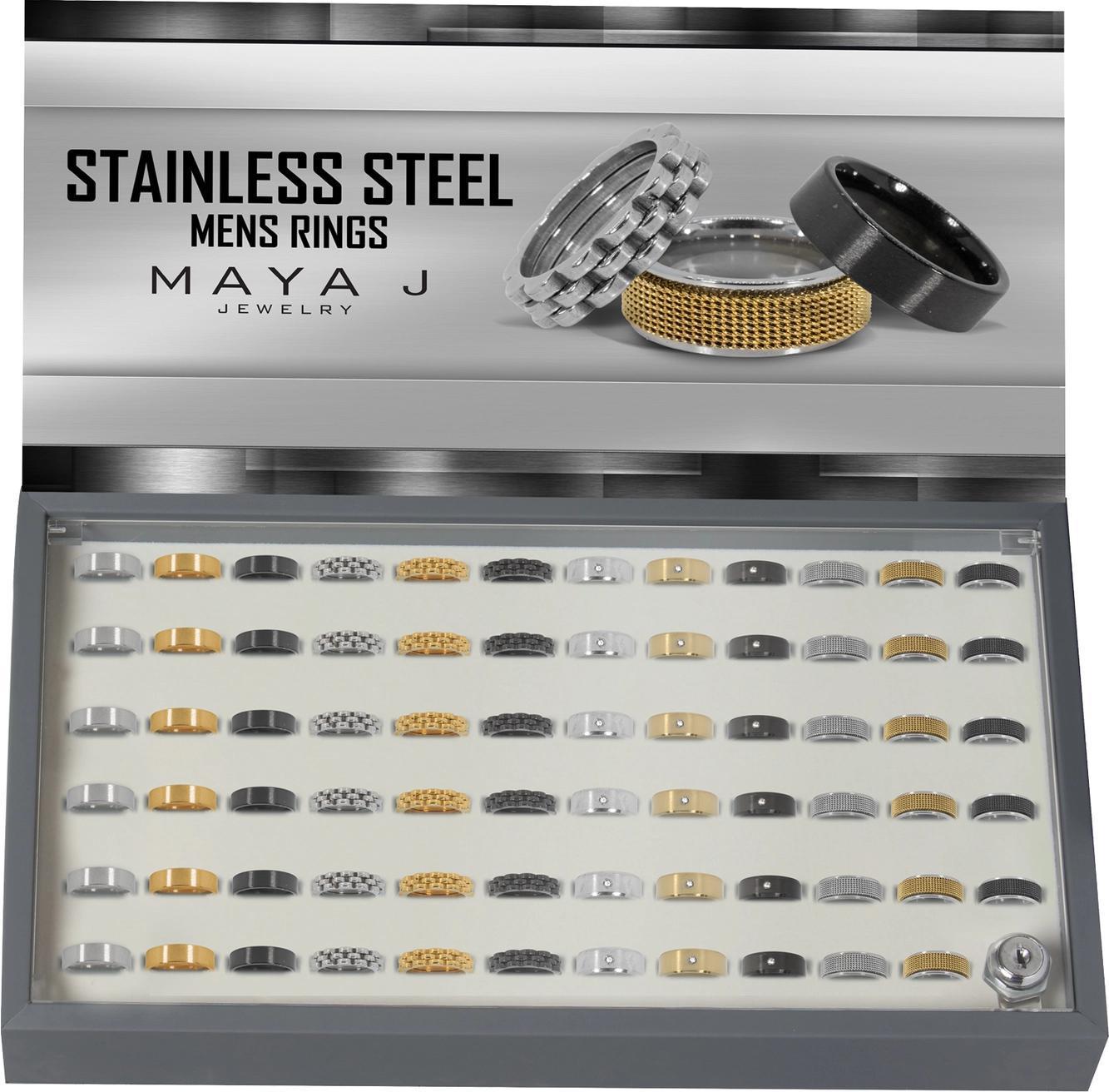 Men's Stainless Steel Simplistic Band Rings