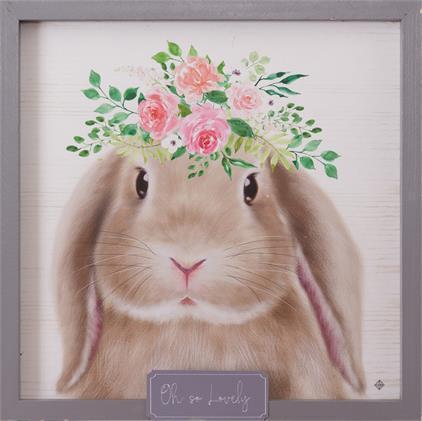 Bunny In Bloom Oh So Lovely Sign