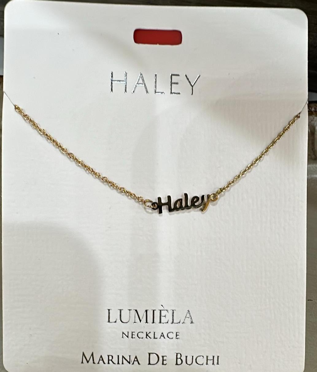 Haley Name Necklace
