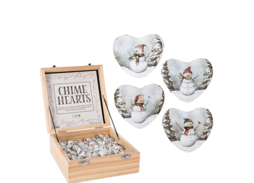 Snowman Chime Heart