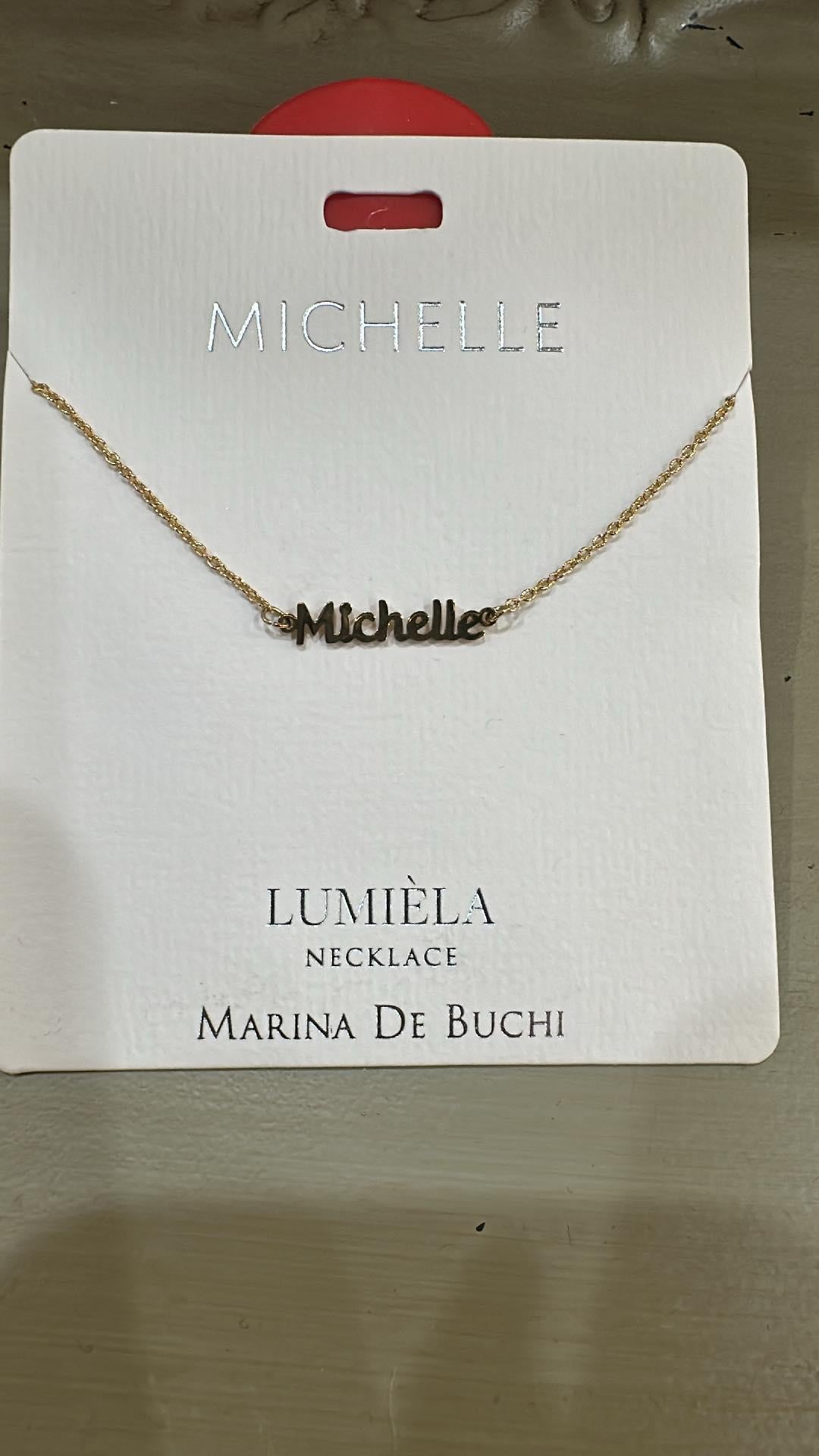Lumiela Michelle Name Necklace