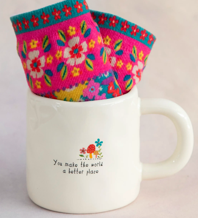 Natural Life Mug & Socks Gift Set