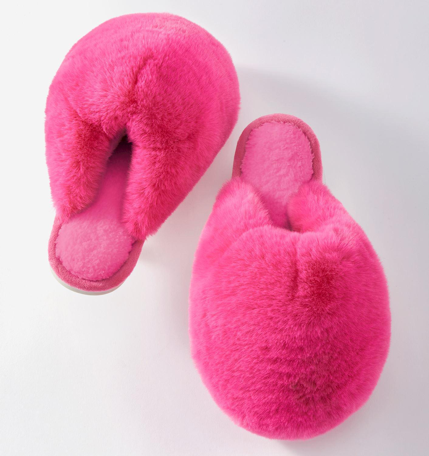 Faux Fur Bubble Slippers