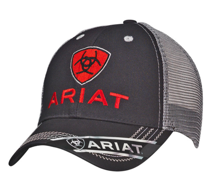 ARIAT CONTRASTING RED LOGO CAP