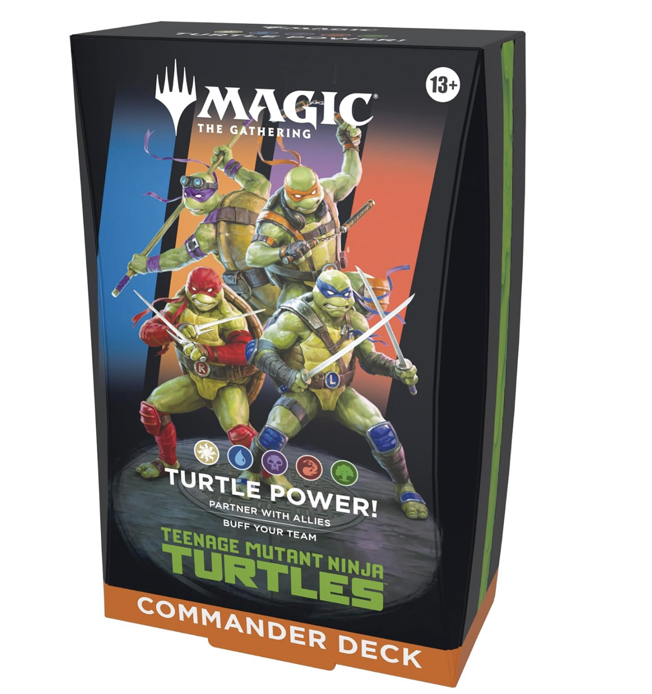 Magic: The Gathering | Teenage Mutant Ninja Turtles - Commander Deck - Turtle Power! | Collectible Trading Card Game