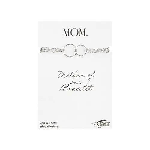 7"L Silver Mother of Bracelet