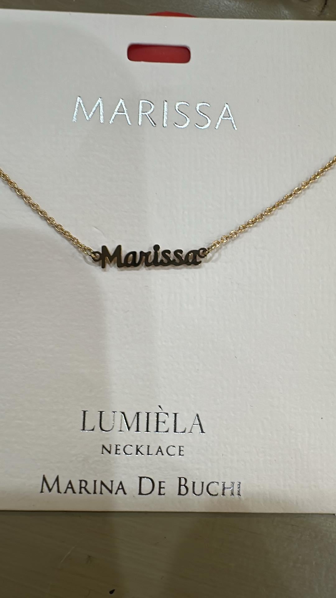 Lumiela Marissa Name Necklace