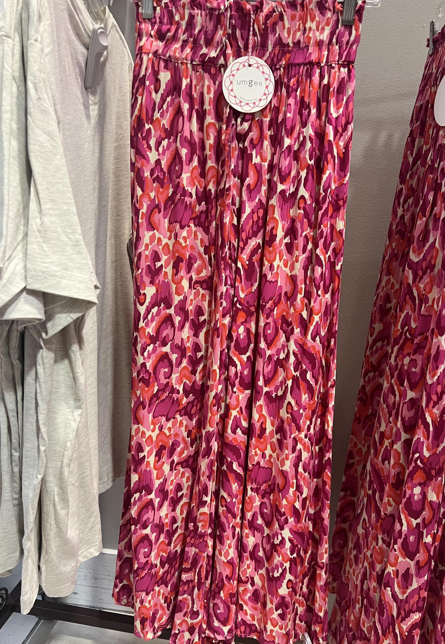 Magenta Mix Pants