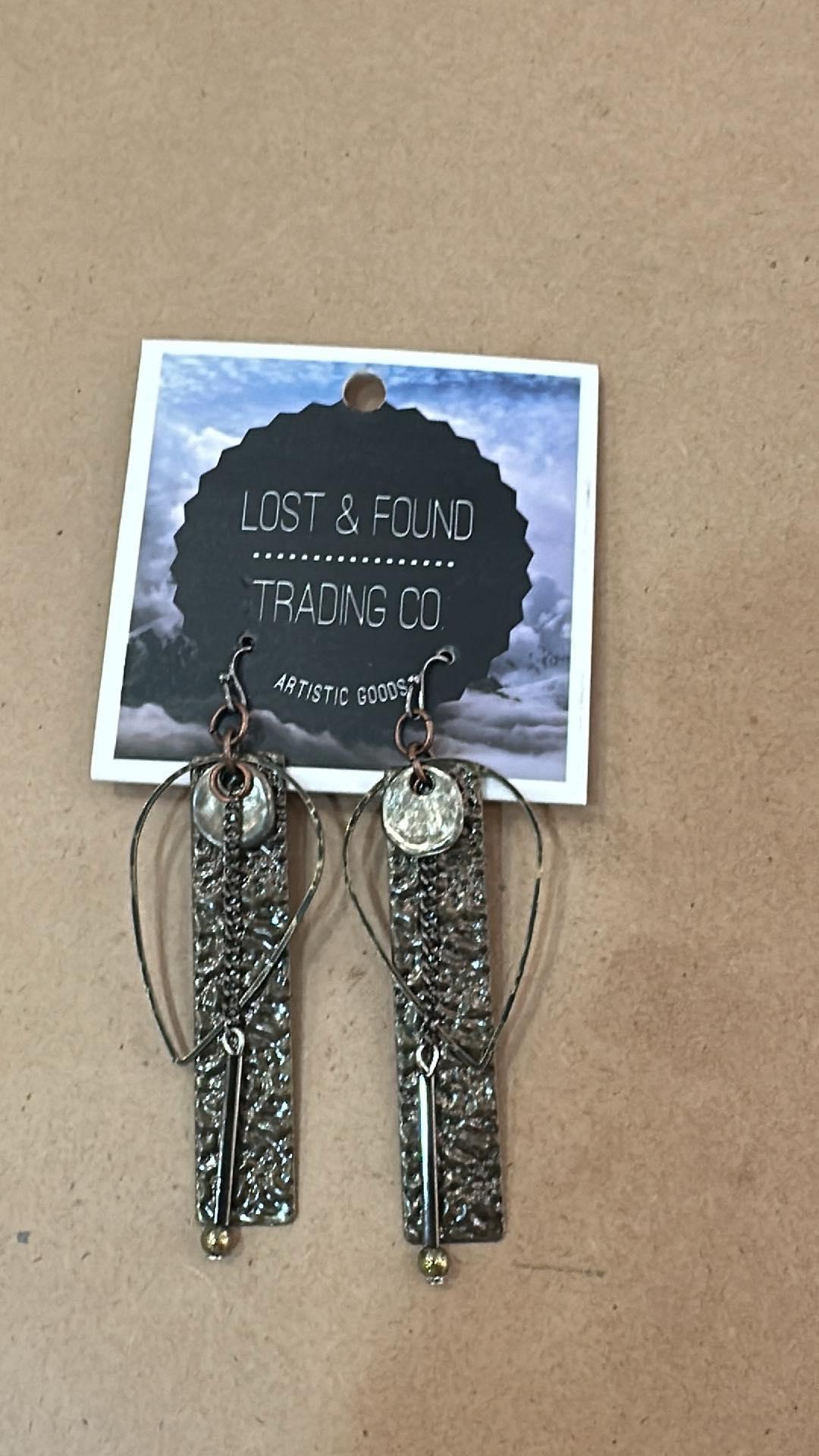 Thin Rectangle Drop Earrings