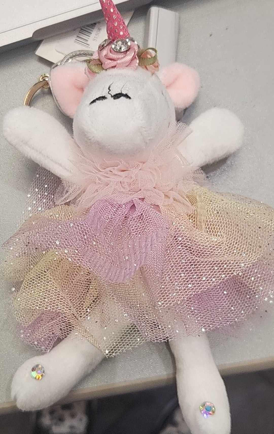Unicorn Plush Key Chain