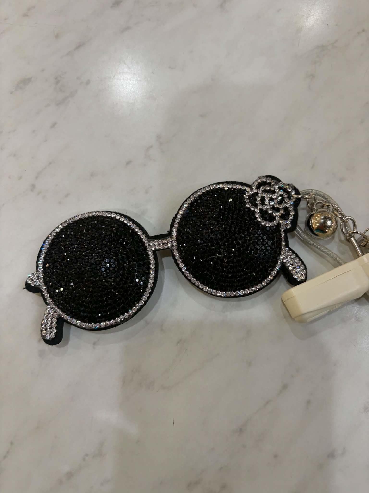 Puffy Rhinestone Keychains