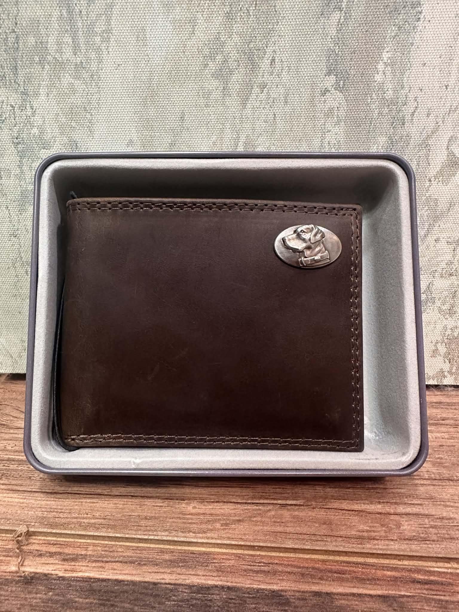 Light Brown Crazy Horse Passcase Wallet