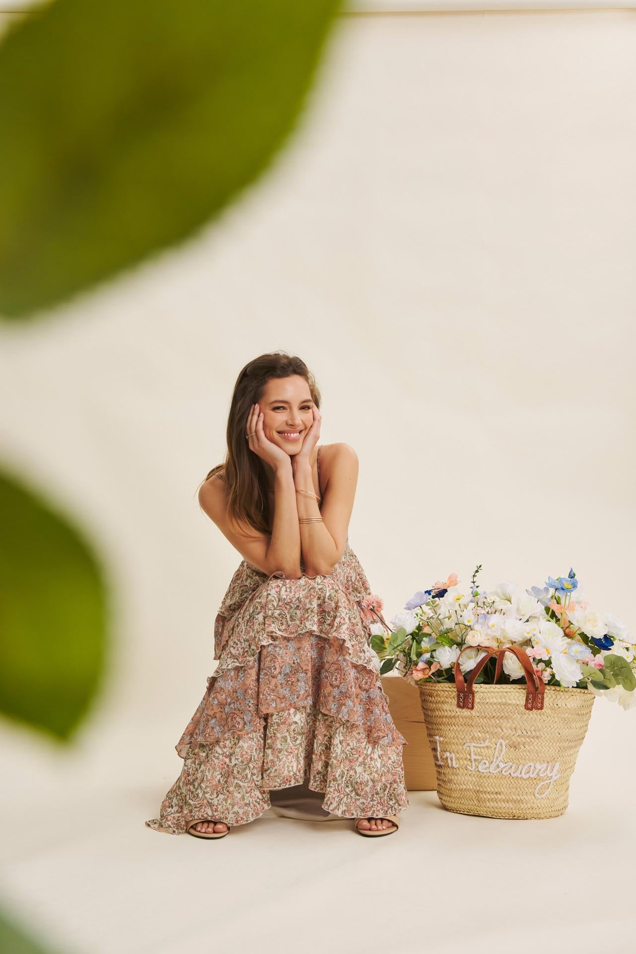 Clay Multi Ruffle Maxi Dress