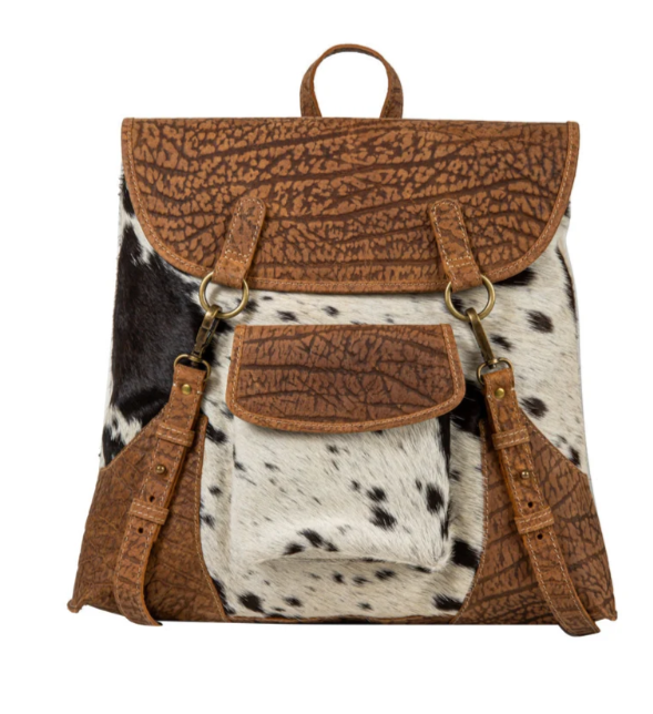Stratford Trail Accent Leather Leather Hairon Bag