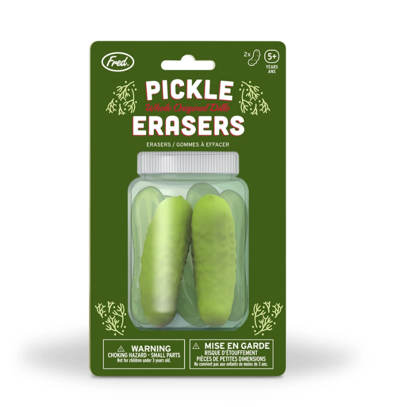Pickle Erasers
