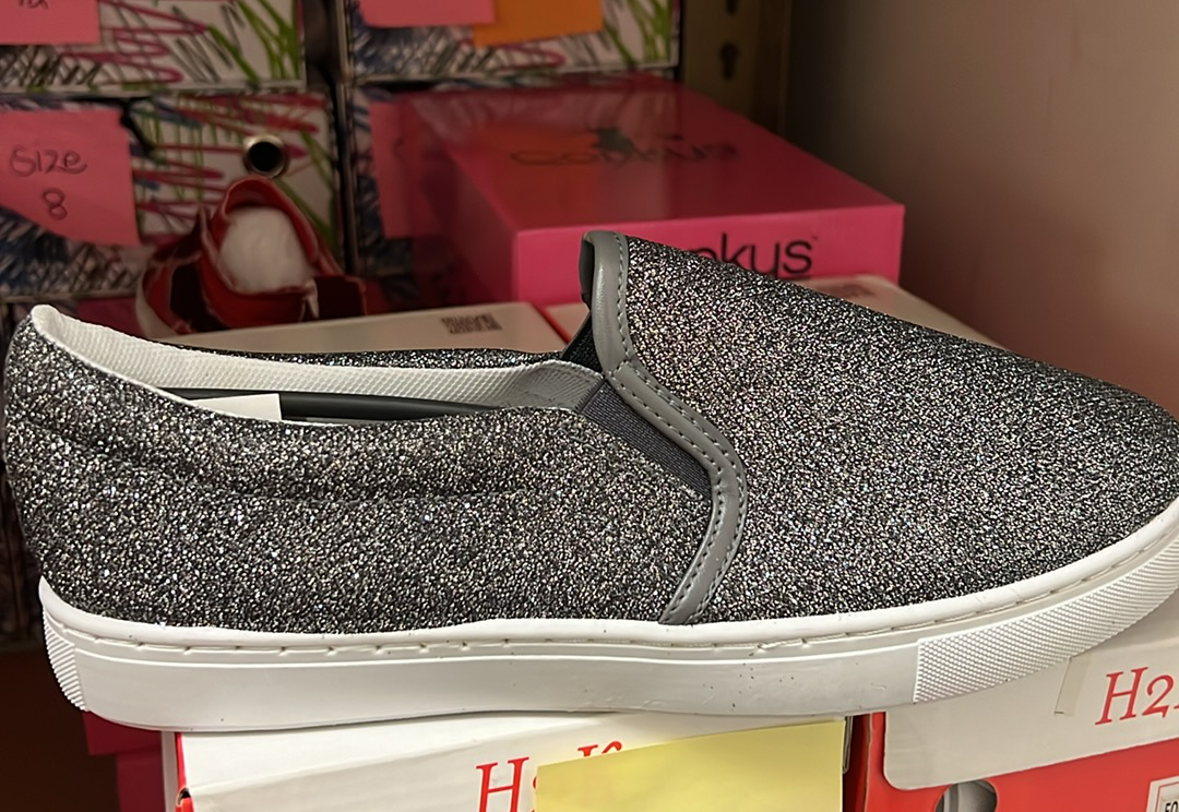 Pewter Shimmer Sneakers