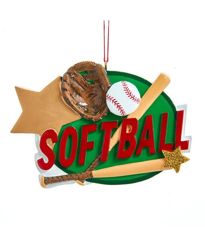 Softball Ornament