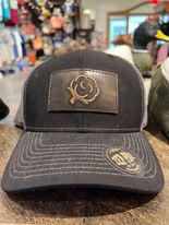 Leather Patch Hat Black/Charcoal