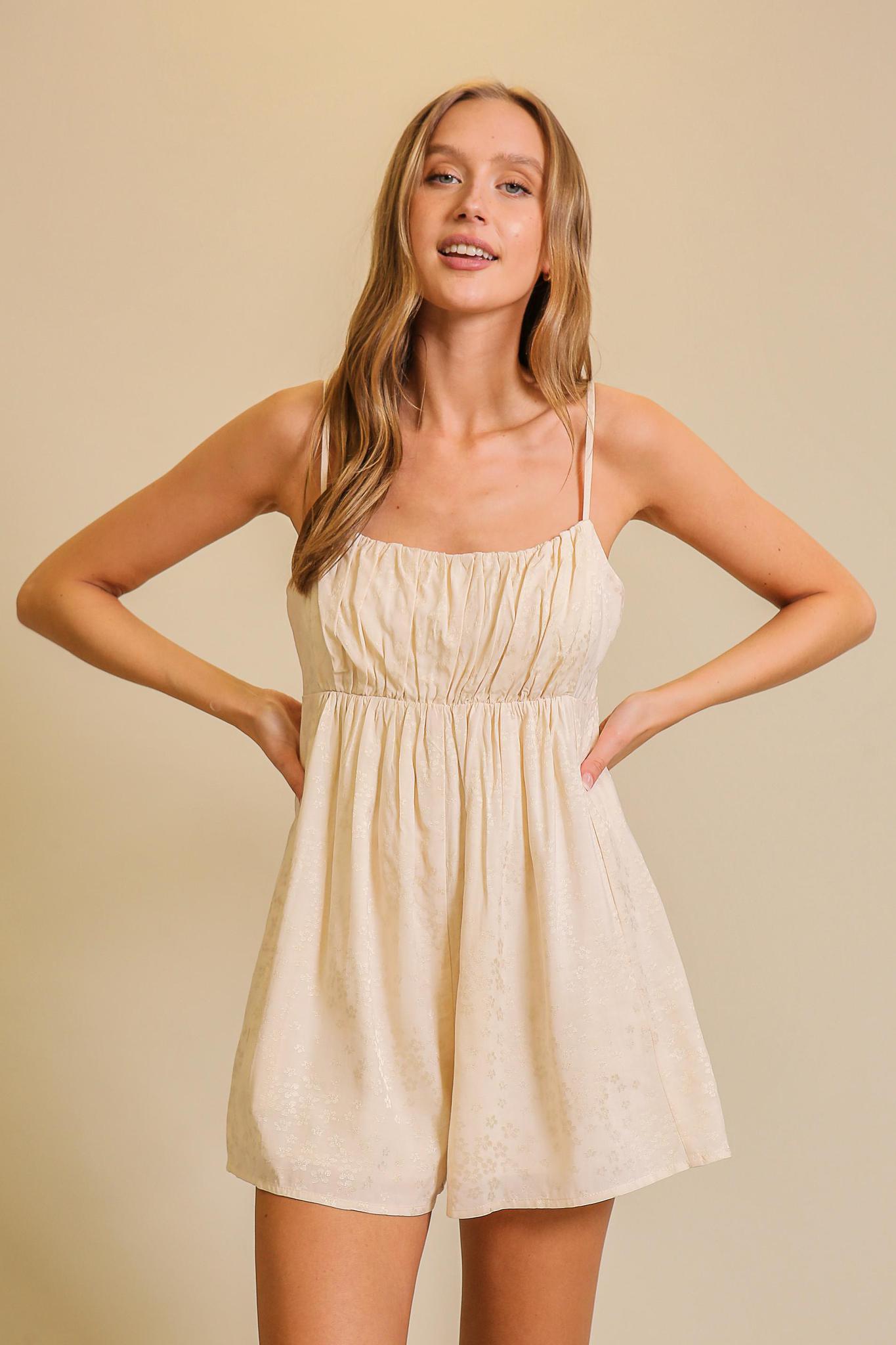 Chic Ruched Romper