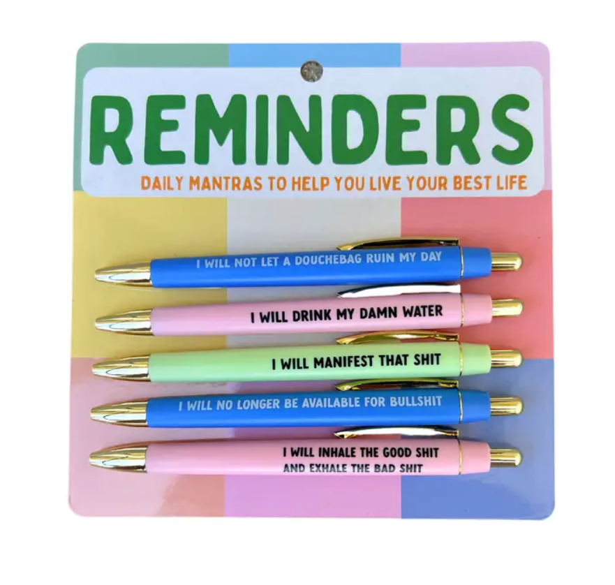 Reminders Ink Pen Set