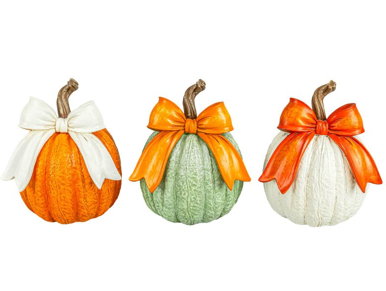 Ribbon Bow Pumpkin Tabletop
