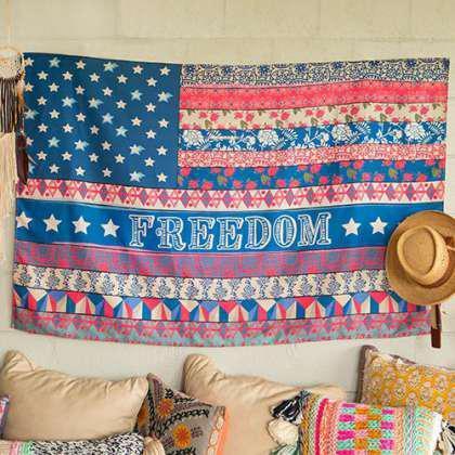 Freedom Flag Tapestry 60x40