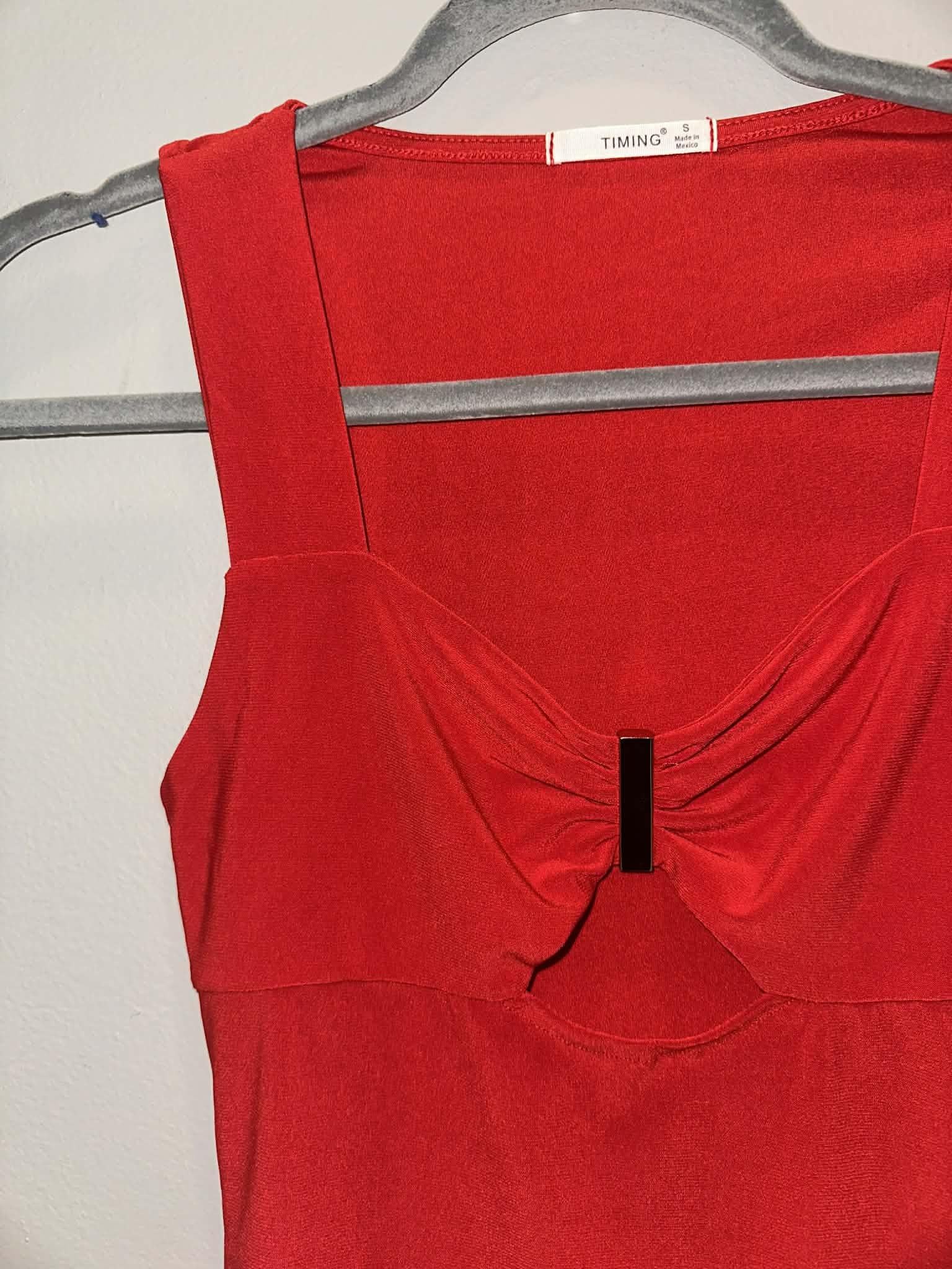 City Nights Red Cutout Tank