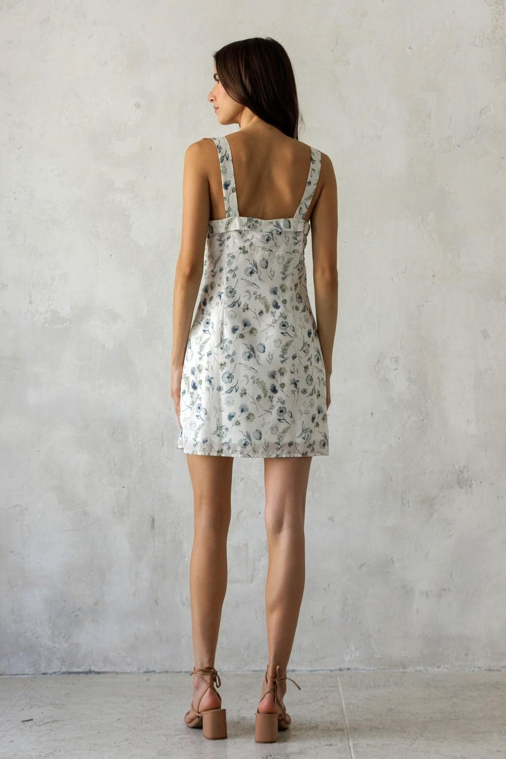 Floral Jacquard Mini Dress