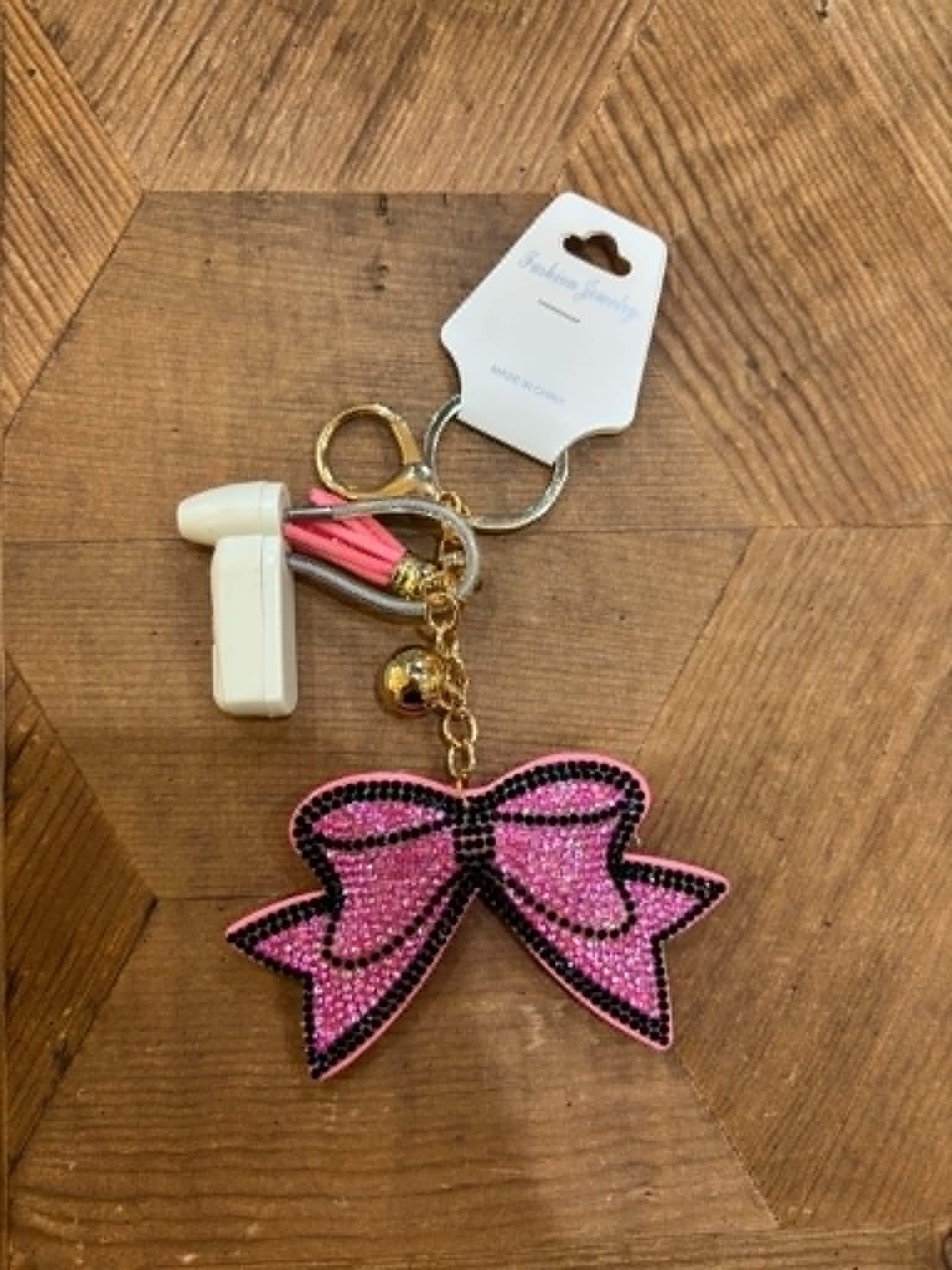 Puffy Rhinestone Keychains