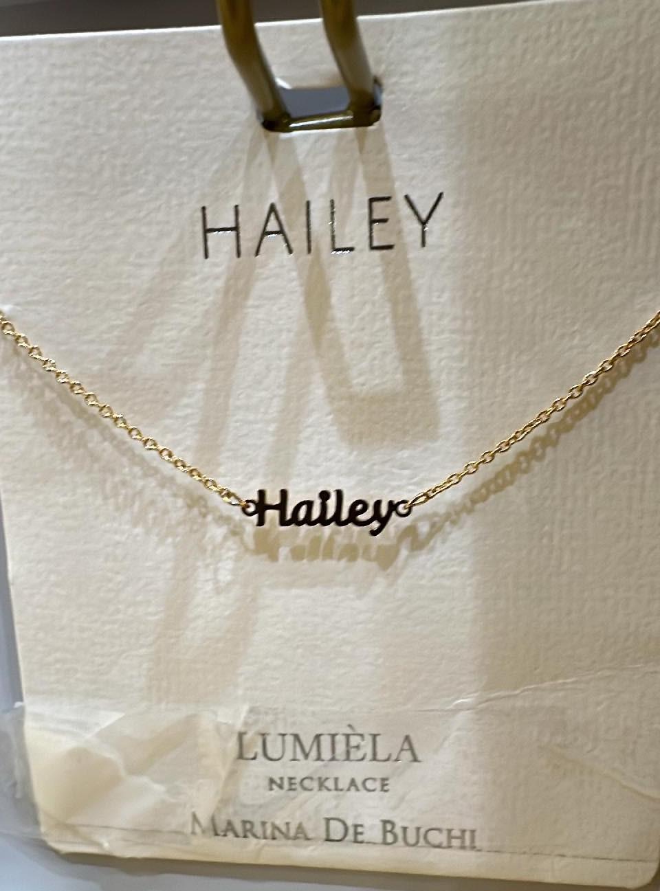 Hailey Name Necklace