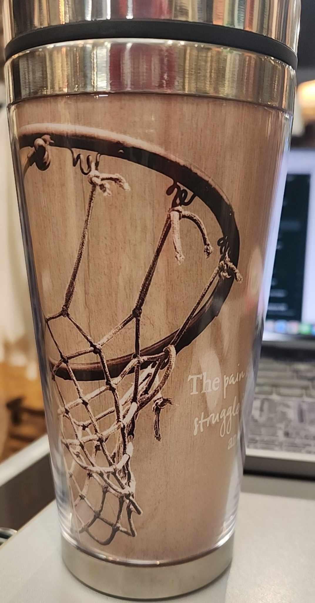 Worth The Win Basketball Tumbler