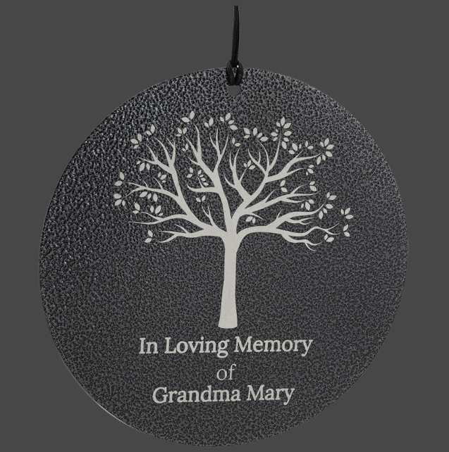 30" Black Powder Coated Aluminum Wind Chime - Engravable