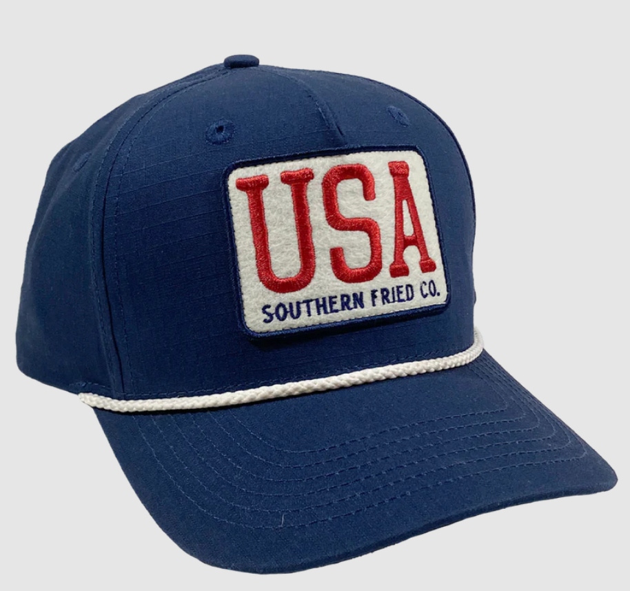 Navy USA Badge Hat