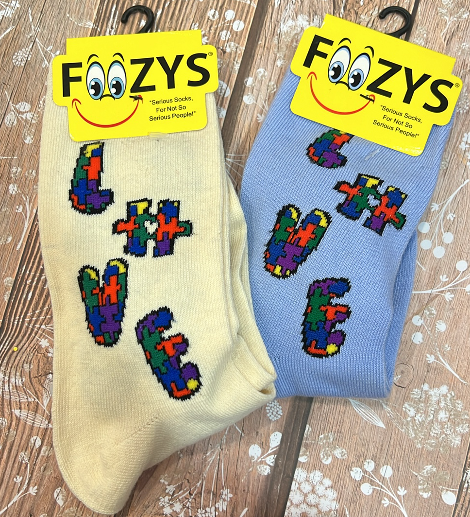 Support Autism Awareness Socks
