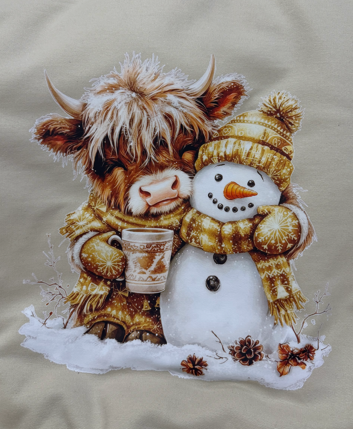 Snowman Cow Sweatshirt