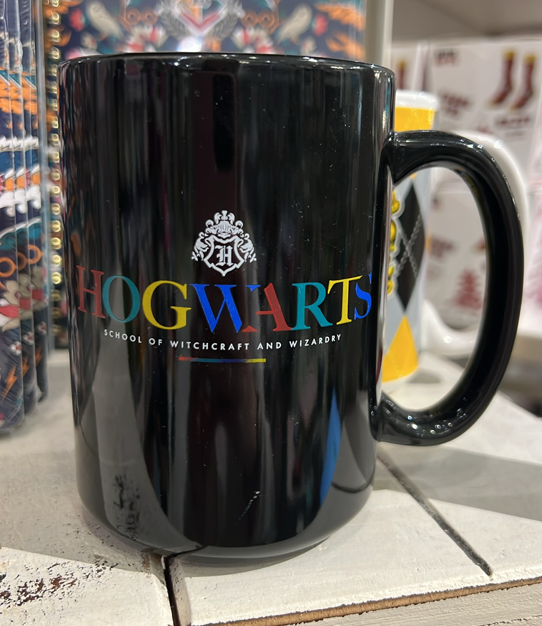 Black Hogwarts Mug