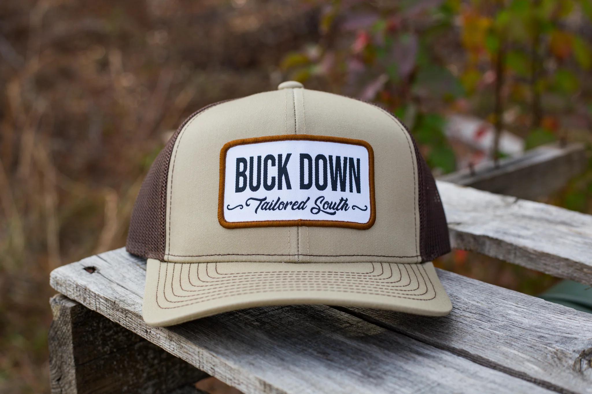 Buck Down Patch 7p Old School Hat