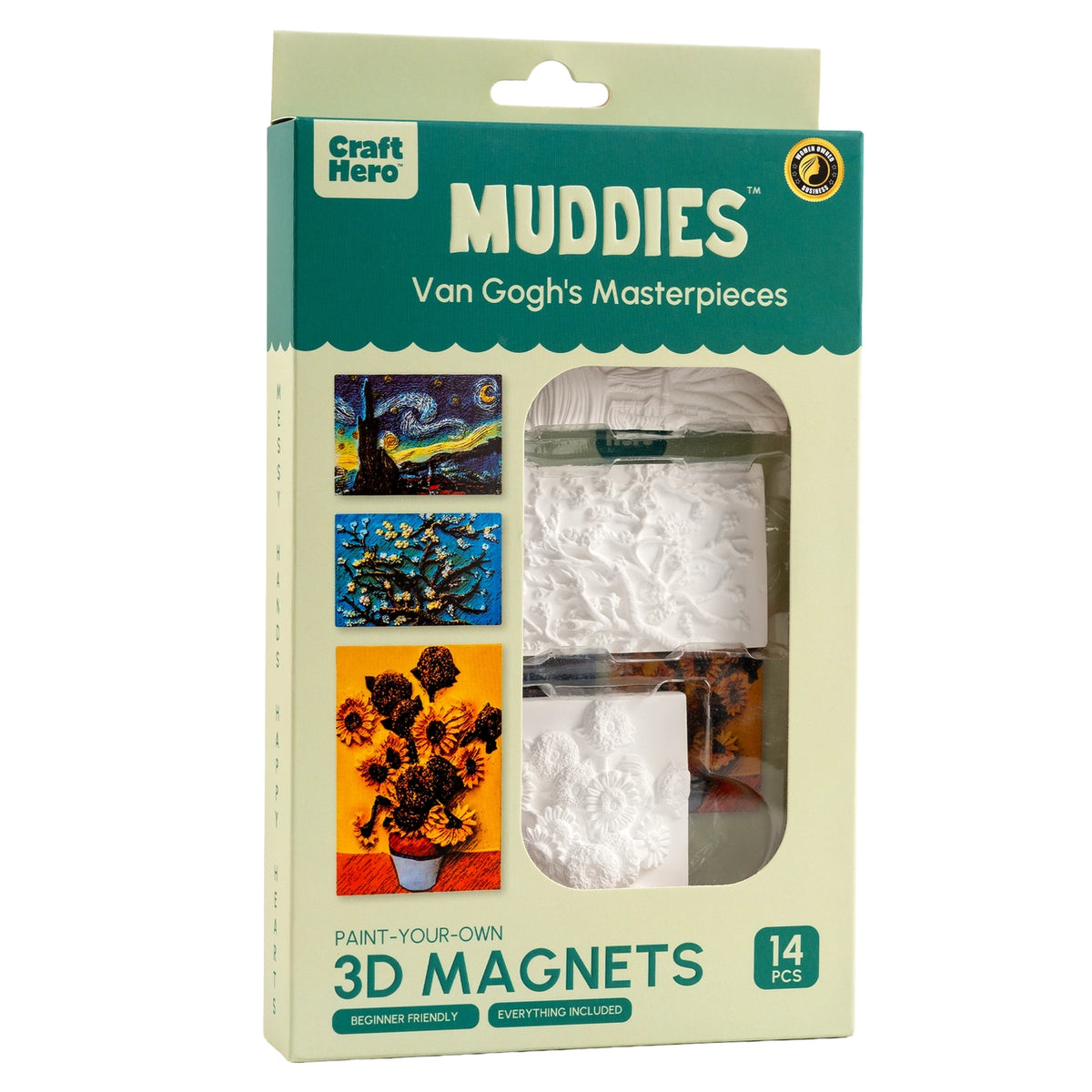 Craft Hero Muddies™ - Van Goghs Masterpieces - DIY Magnets